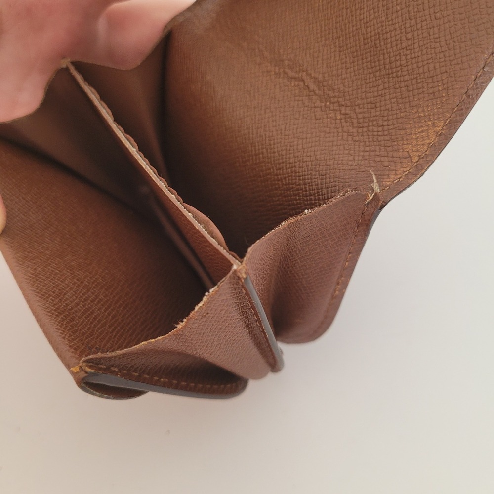 Louis Vuitton Monogram Canvas Porte Monnaie Gousset Coin Purse Brown CT1001 - Picture 6 of 13